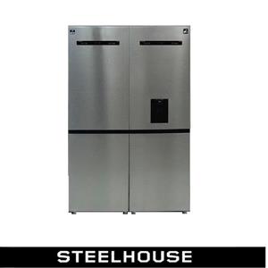 یخچال وفریزر دوقلو استیل هاوس مدل یونیک آبسردکن دار- سفید