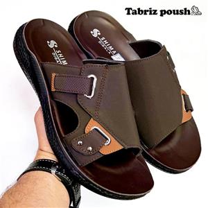 دمپایی مردانه طبی شیما مدل دیبالا قهوه ای زیره تزریق (صندل مردانه) کد 464 _ تبریز پوش