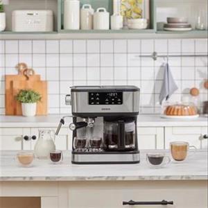 دستگاه اسپرسو و کاپوچینو قهوه ساز آرت 2 در 1 فیلتر 1.5 لیتری 1800 وات اورجینال Karaca