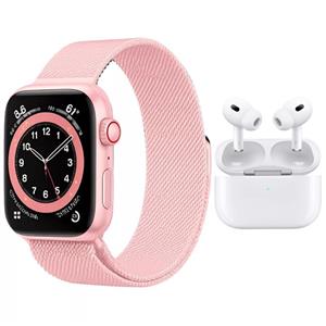 ساعت هوشمند 41 میلی متری ویسمی مدل X33 MINI با بند فلزی به همراه هدفون