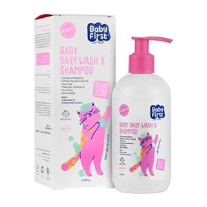 شامپو سر و بدن نوزاد 300 میلی بیبی فرست ـ سی گل