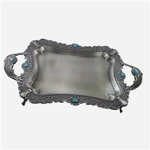 سینی نقش دار پیوتر متوسط یونیک کد 1495 (خارجی ضد زنگ)