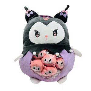 عروسک طرح کرومی بالشتی مدل بچه دار ارتفاع 50 سانتی‌متر