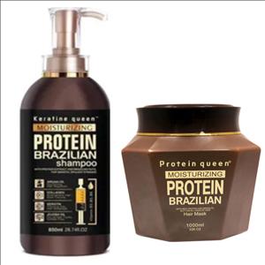 پک شامپو و ماسک کراتین کوئین مدل پروتئین تقویت کننده
