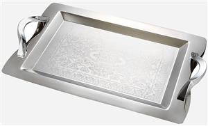 سینی استیل گلدار بزرگ نیوهوم کد: NH08-1215