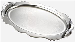 سینی استیل گلداربیضی کوچک نیوهوم کد: NH08-2004