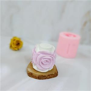 قالب شمع کوشا اکسسوری مدل استوانه گل رز 