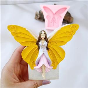 قالب شمع سیلیکونی فرشته پروانه