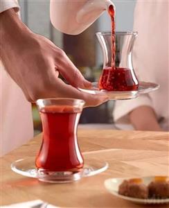 ست استکان و نعلبکی پاشاباغچه مدل وفا کد 96942 (ست 6 عددی)