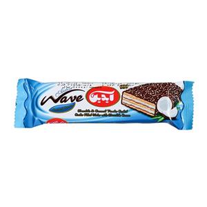 ویفر مغز دار با روکش کاکائو و نارگیل ویو آیدین 20 گرمی