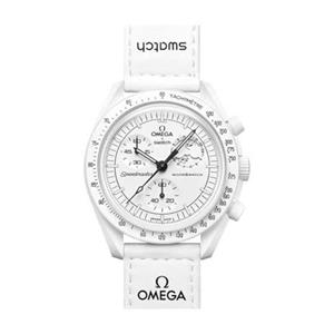 ساعت مچی امگا سواچ MISSION TO THE MOONPHASE - FULL MOON مدل SO33W700
