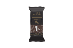 شکلات تلخ 70 درصد مگا استار - وزن: 1 کیلو گرم