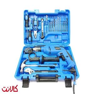 دریل چکشی 13 میلی متری 650 وات ویوارکس مدل VR-6520 مجموعه 20 عددی 