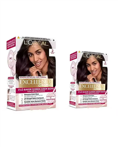 کیت رنگ مو لورآل شماره 2 مشکی