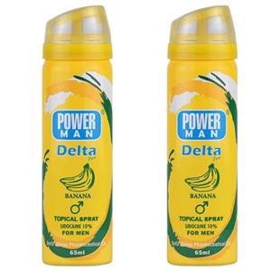 اسپری تاخیری دلتا دارو مدل موز حجم 65 میلی لیتر مجموعه 2 عددی
