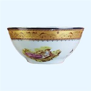 کاسه آبگوشت لمونژ چینی پردیس کاشان مدل لیلی و مجنون