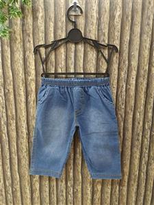 شلوارک جین دوخت کرم سایز 40