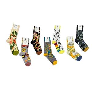 جوراب ساق دار هنری طرح باغچه کد 149