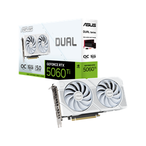 کارت گرافیک ایسوس ASUS DUAL RTX 5060 TI OC 16G WHITE