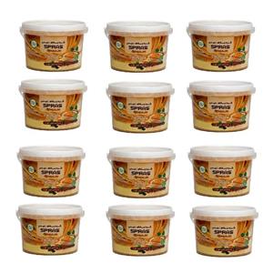 کره بادام زمینی رژیمی کرانچی اسپراس - 250 گرم بسته 12عددی