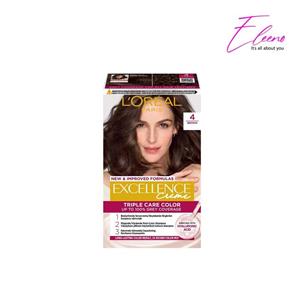 کیت رنگ مو لورآل شماره 4 قهوه ای