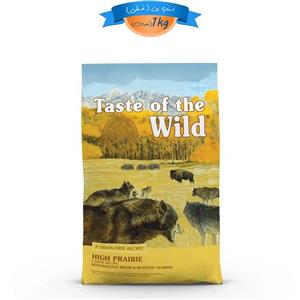 غذا خشک سگ بالغ تیست آف د وایلد طعم گاومیش و گوزن کبابی وزن 1 کیلوگرم (فله ای) Taste of the Wild High Prairie