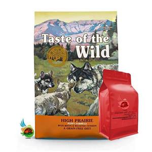 غذا خشک توله سگ بالغ تیست آف د وایلد طعم گاومیش و گوزن کبابی وزن 1 کیلوگرم (فله ای) Taste of the Wild High Prairie