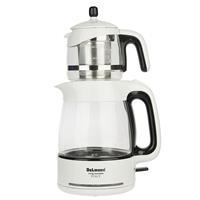 چای‌ساز دلمونتی DL400 با کتری شیشه‌ای و گنجایش 2.5 لیتر