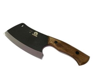 ساطور فولادی مشکی کلاسیک غلاف‌دار مخصوص تکه کردن مرغ و گوشت دست ساز زنجان