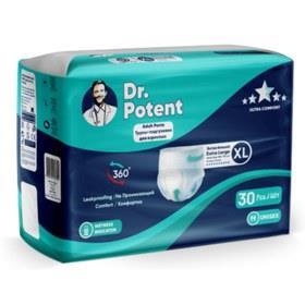 پوشک بزرگسال شورتی دکتر پوتنت سایز ایکس لارج (XL) بسته 30عددی