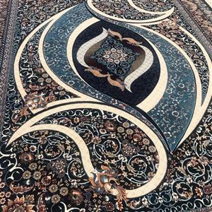 فرش ماشینی 700 شانه افشان الماس آبی