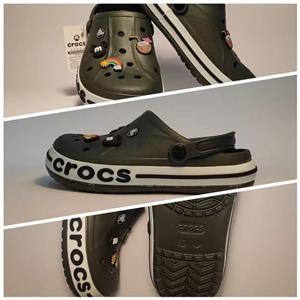 صندل زنانه طرح کراکس مدل پلاس رنگ سرخابی