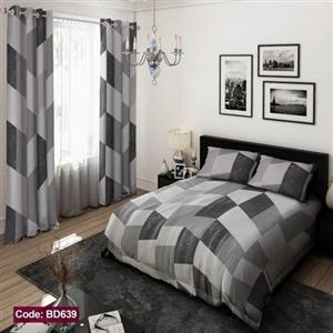 ست کامل ژورنالی روتختی 6 تیکه شامل لحاف ملافه کشدار 2 عدد روبالشی کد BD639 (پس کرایه)