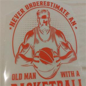 برچسب حرارتی - برچسب حرارتی اتویی dtf طرح بسکتبال