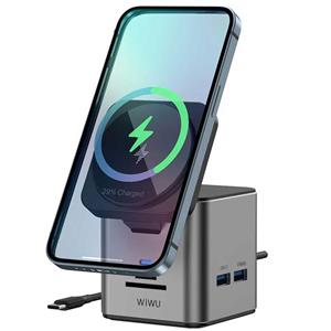 داک استیشن 9 در 1 و شارژر بی‌سیم 15 وات ویوو Wi-W025