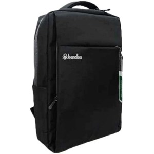 کوله پشتی لپ تاپ طرح بنتون مدل 0050 رنگ مشکی