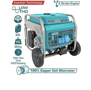 موتور برق بنزینی ۱۲ کیلو وات ریموت استارت توتال دارای پورت ATS مدل TP3120001CEP