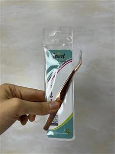 پنس  مژه انبر سرکج کاشت مژه رزگلد مدل GT-222 جول Jewel