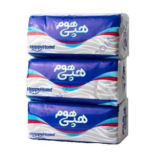 دستمال کاغذی 500 برگ هپی هوم مدل اکونومی بسته 8 عددی