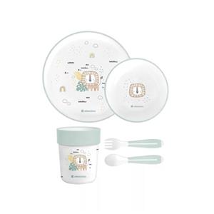 سرویس غذاخوری 5 پارچه کودک کیکابو مدل savanna02