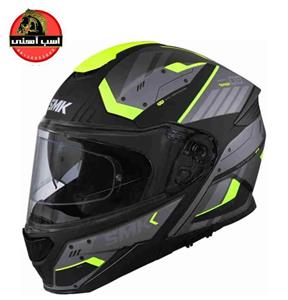 کلاه کاسکت فک متحرک SMK مدل GULLWING TEKKER مشکی سبز