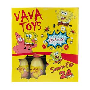 تخم مرغ شانسی وو تویز طرح باب اسفنجی و پاتریک بسته 24 عددی