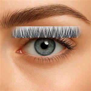 مژه فیشر آمبره قهوه ای