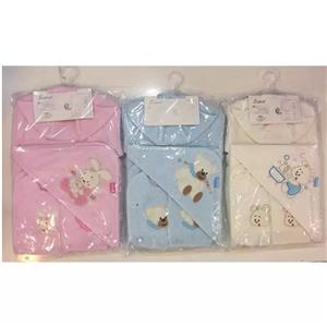 سرویس حوله تن پوش دار نوزاد  سپید