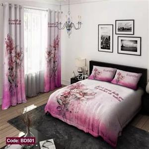 ست فانتزی روتختی 6 تیکه شامل لحاف ملافه کشدار 2 عدد روبالشی کد BD501 (پس کرایه)