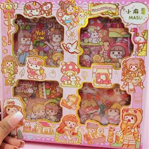 پک استیکر 100 عددی باکس استیکر 100 ورقی وارداتی 