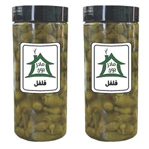 ترشی فلفل و ترشی بادمجان خونه مادرجون بسته 2 عددی