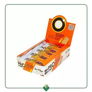 کنجد بار عسلی دارچینی کم شکر پرواستار یک عدد20 گرم (یک جعبه 25 عددی خرید میکنید)