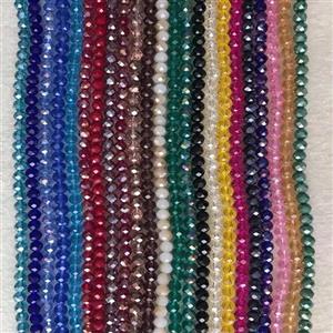 کریستال بندی مدل سایز شش قرمز تیره