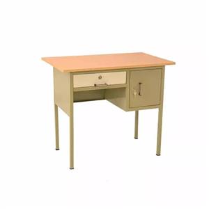 میز معلم فلزی تک کشو تک کمد